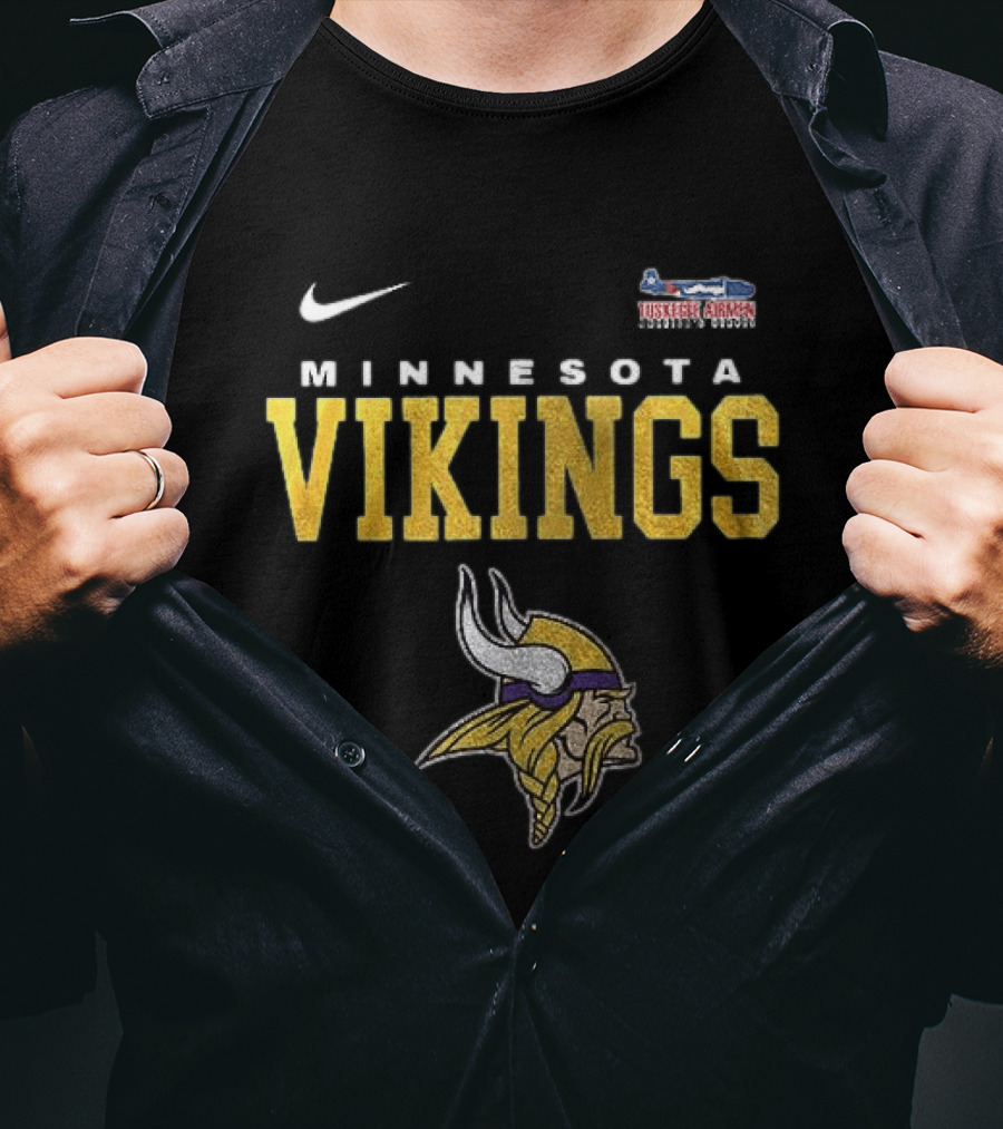 Nike Minnesota Vikings Tuskegee Airmen Redtails Collaboration T-Shirt