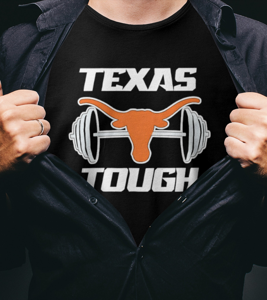 Texas Longhorns Barbell Tough T-Shirt