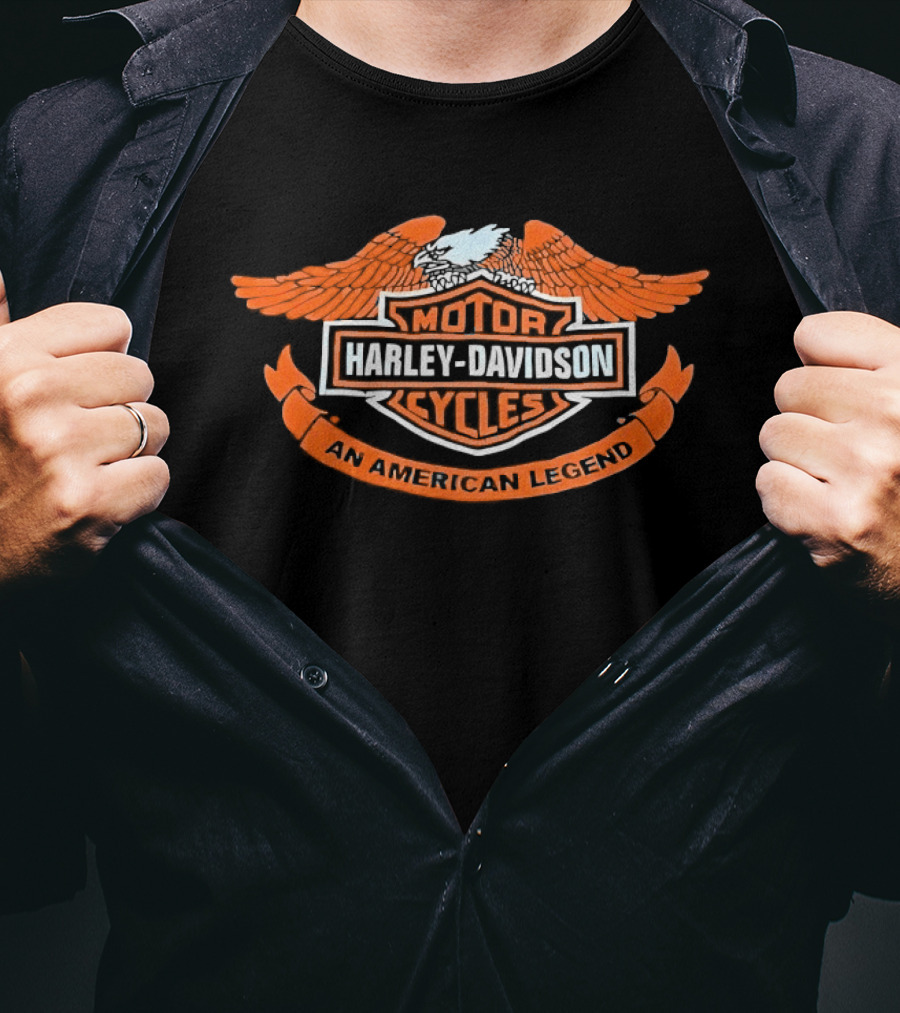 Harley Davidson Motor Cycles An American Legend Eagle T-Shirt