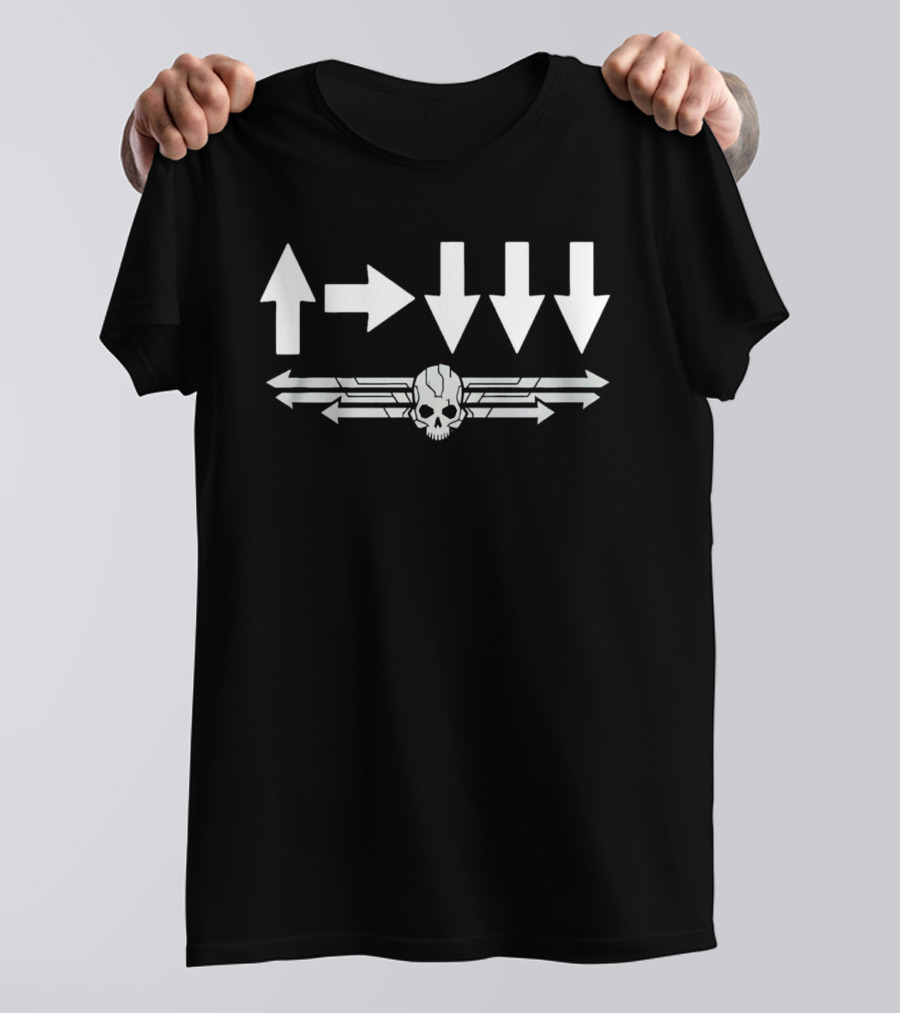 Helldivers Skull Arrows Gaming 500Kg Bomb Code T-Shirt