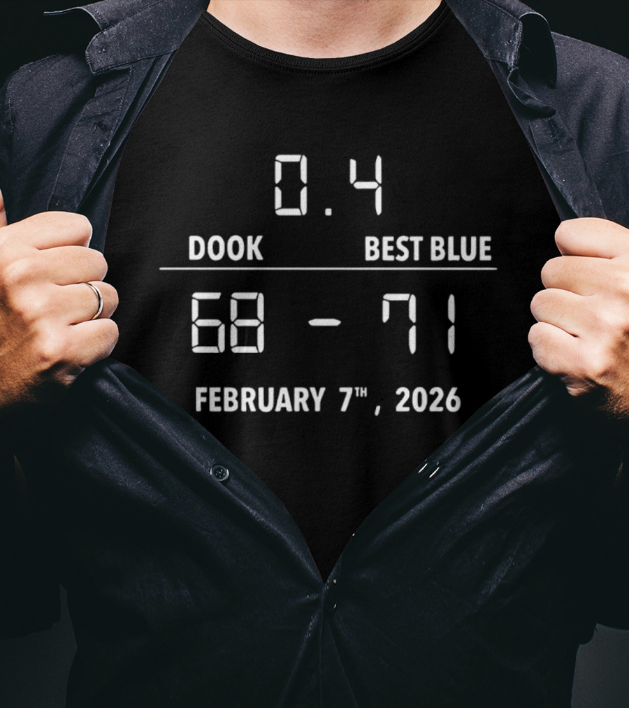 UNC Best Blue Victory Over Dook 0.4 Seconds February 7th 2026 68 71 T-Shirt