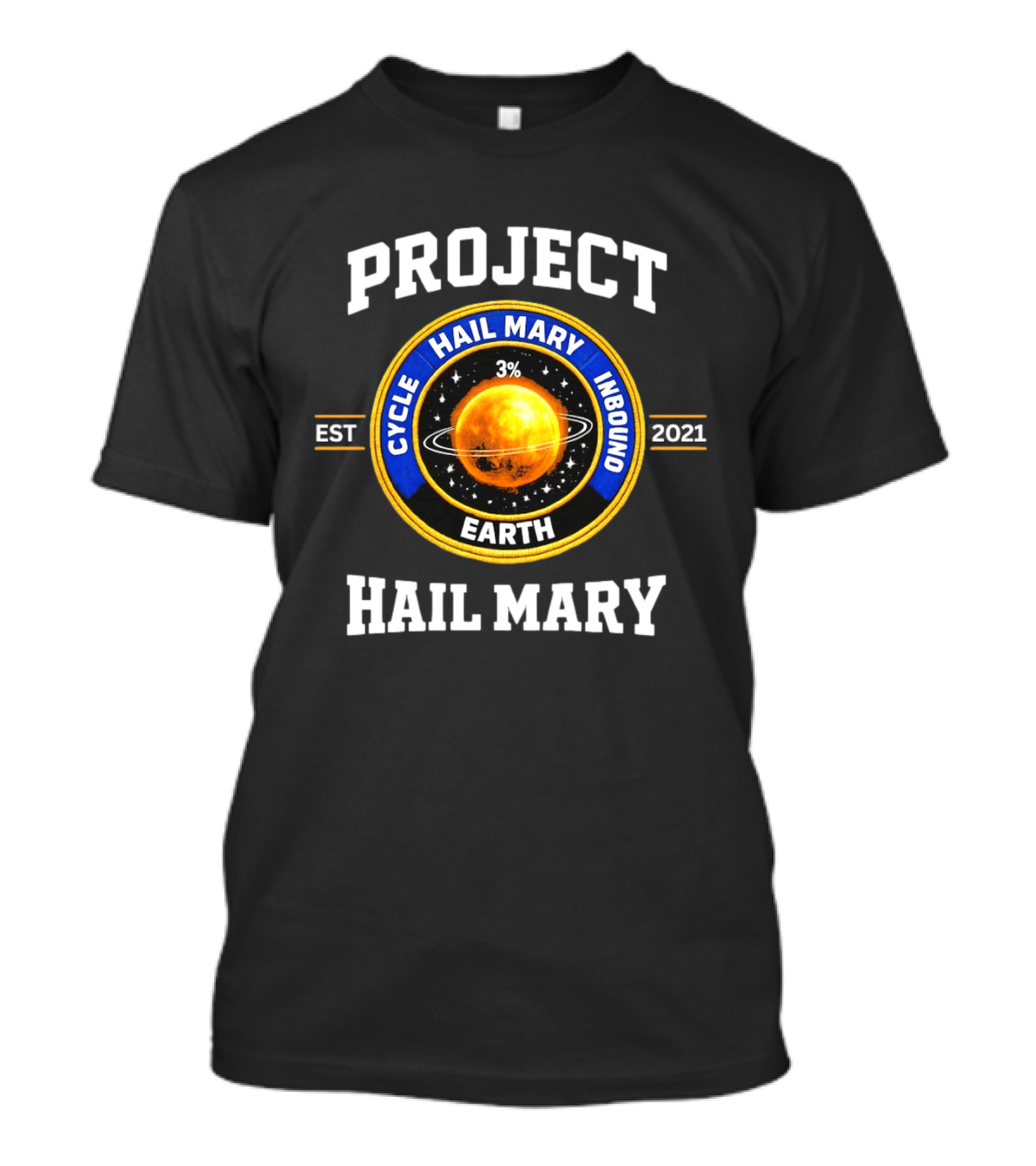 Project Hail Mary Cycle Inbound Earth Est 2021 T-Shirt