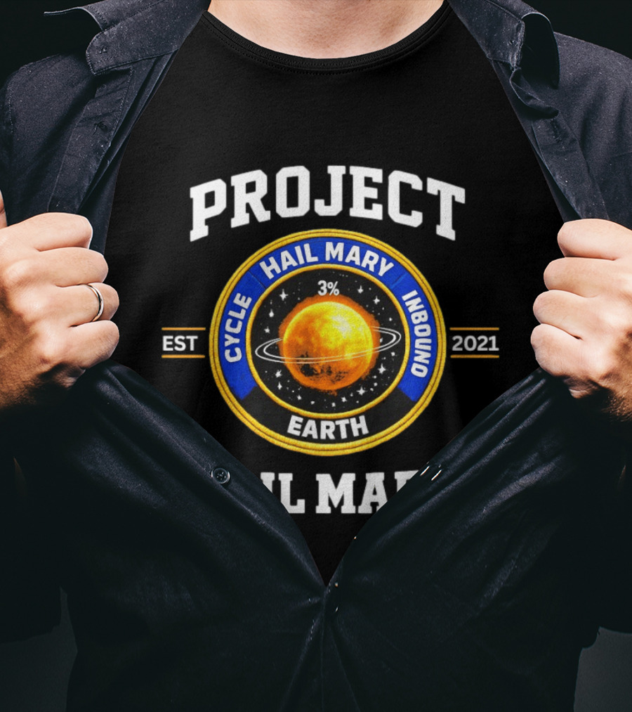 Project Hail Mary Cycle Inbound Earth Est 2021 T-Shirt