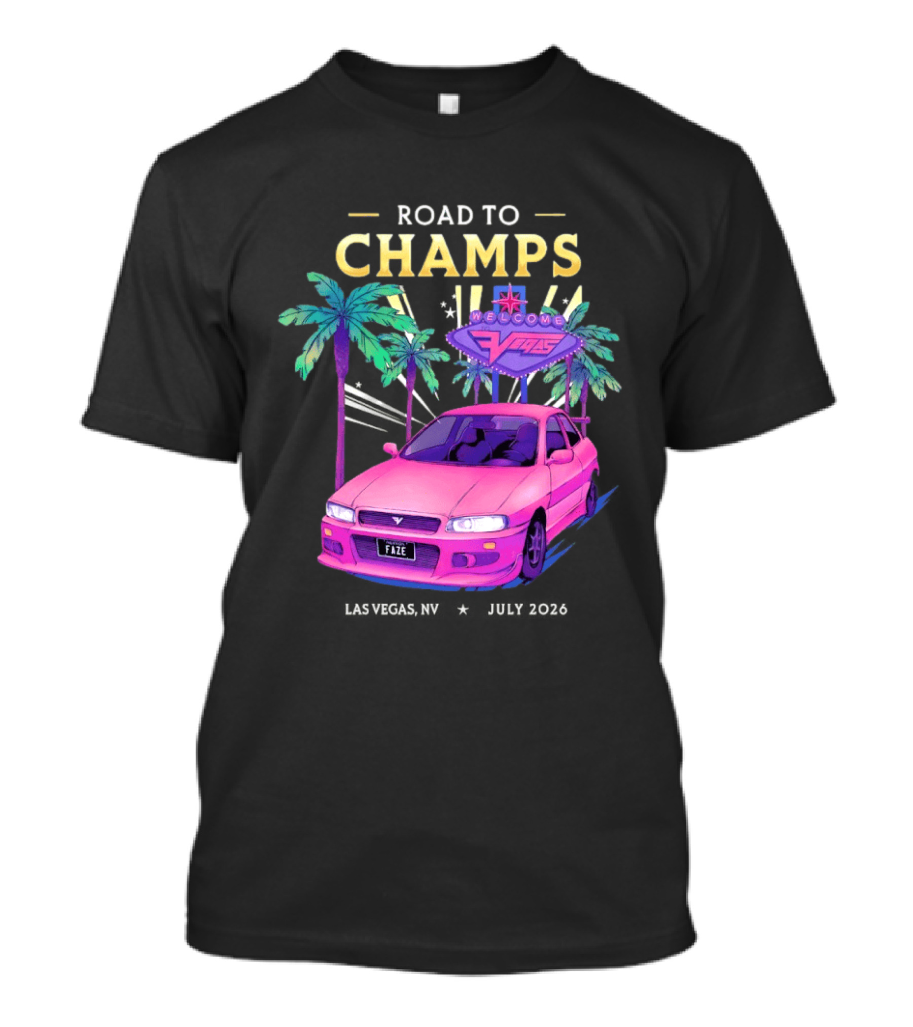 Road To Champs Faze Welcome Las Vegas 2026 T-Shirt