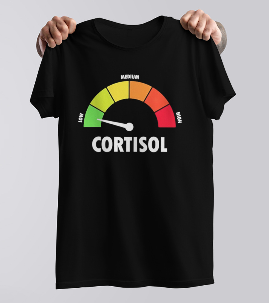 Low Medium High Cortisol Meter T-Shirt