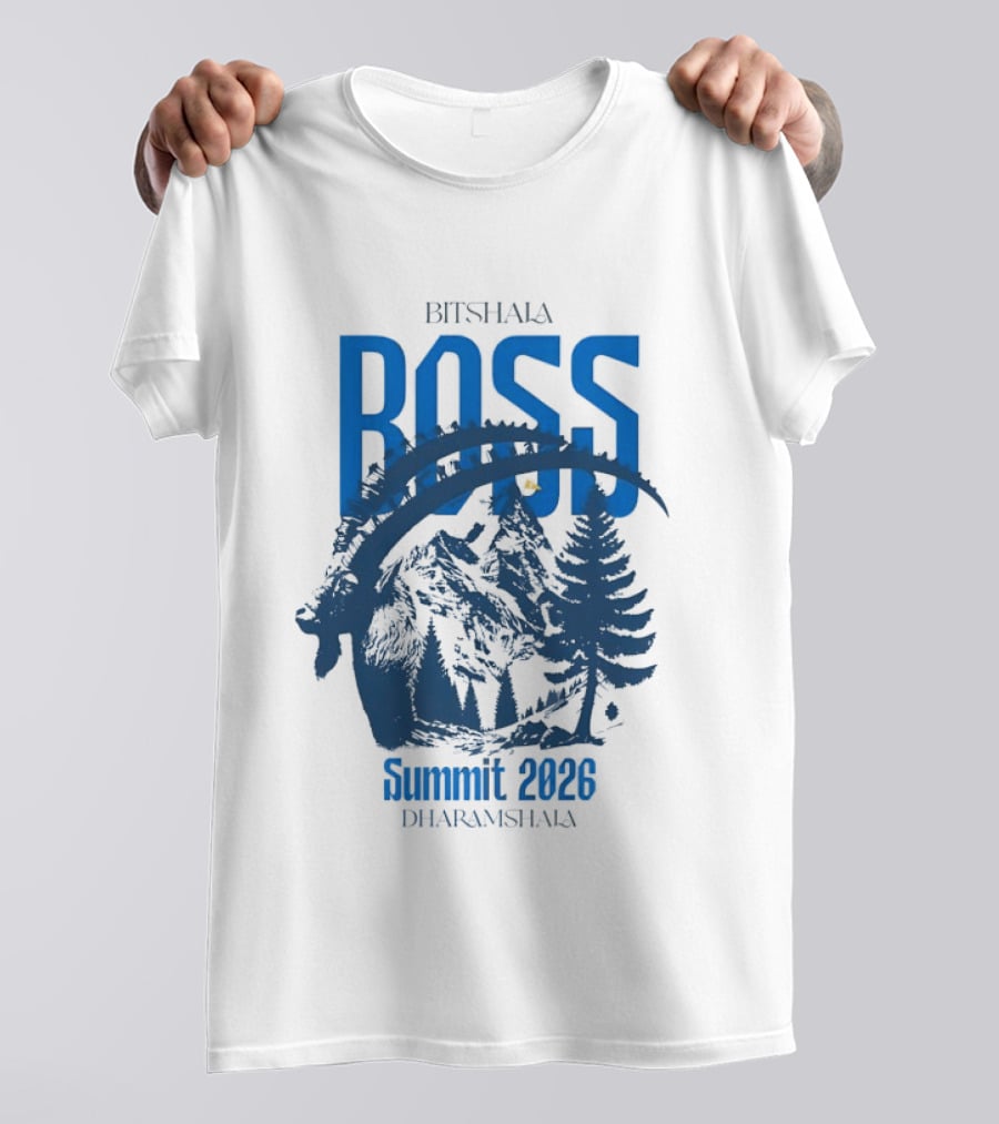 Bitshala Boss Summit 2026 Dharamshala Forest Scene T-Shirt