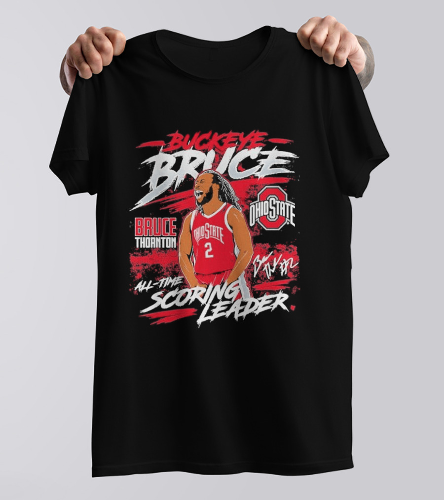 Ohio State Basketball Bruce Thornton Number 2 All Time Scoring Leader T-Shirt