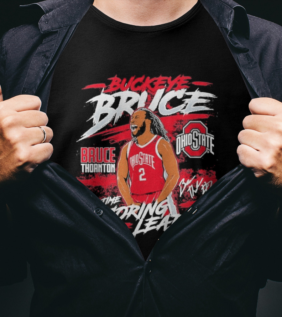 Ohio State Basketball Bruce Thornton Number 2 All Time Scoring Leader T-Shirt