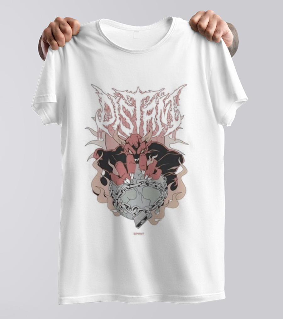 Distant Fist Of Flames Locked T-Shirt