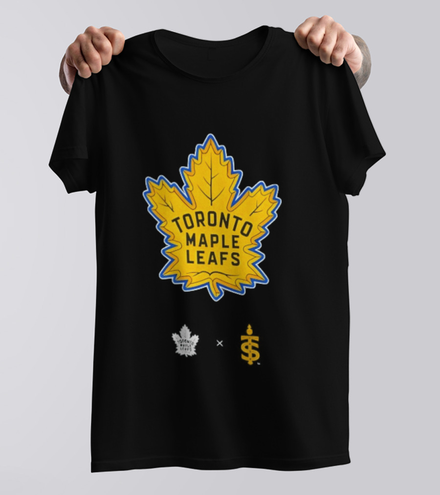 Toronto Maple Leafs Toronto Sceptres Collaboration Yellow Maple Leaf T-Shirt