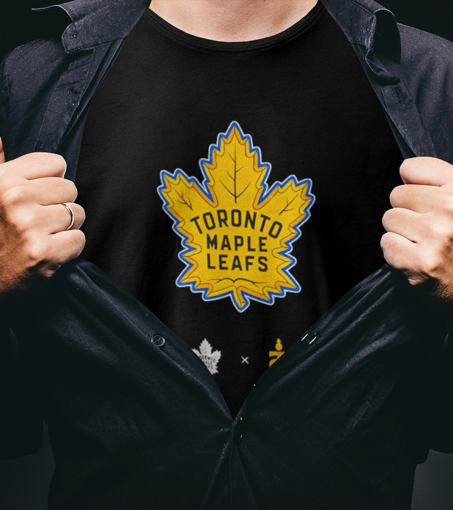 Toronto Maple Leafs Toronto Sceptres Collaboration Yellow Maple Leaf T-Shirt