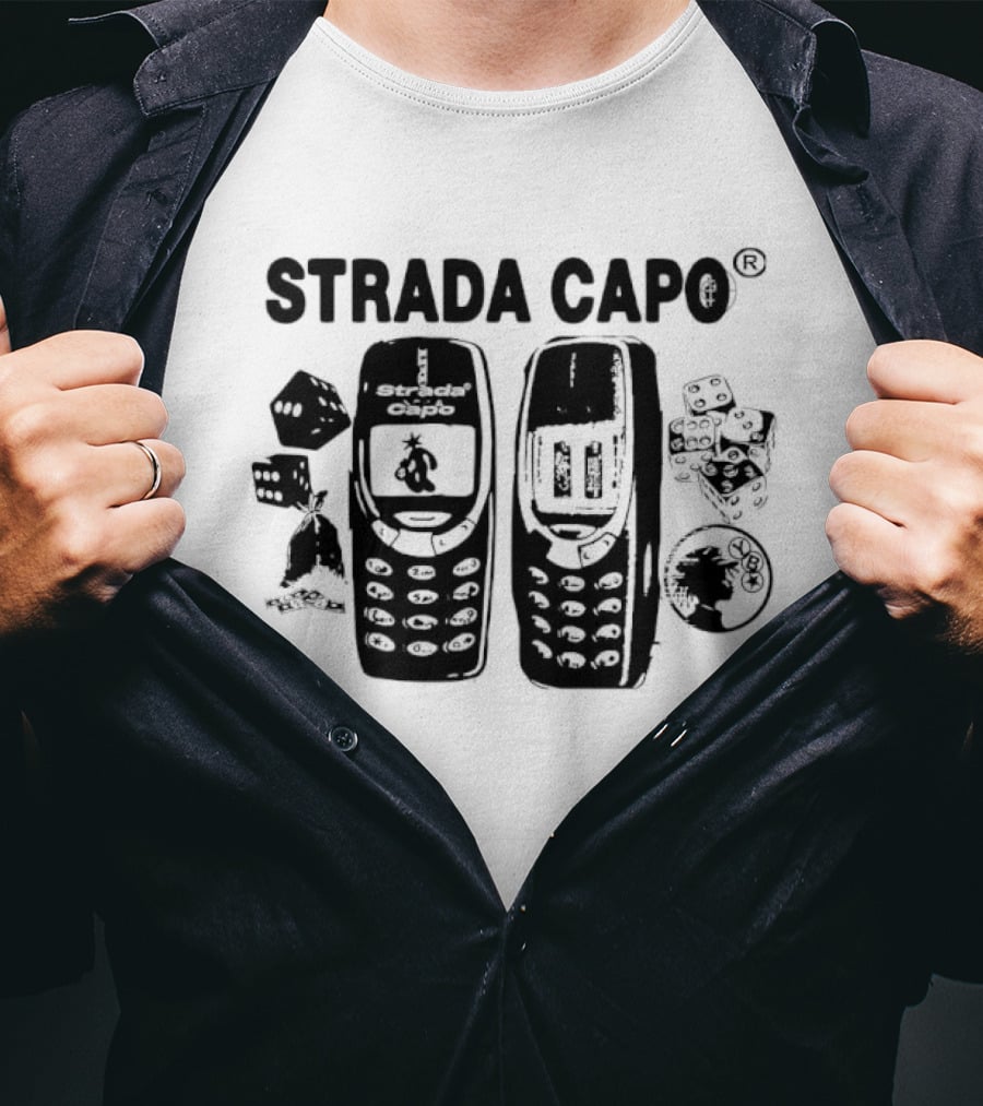 Strada Capo Snake Game Nostalgia Classic Phones T-Shirt