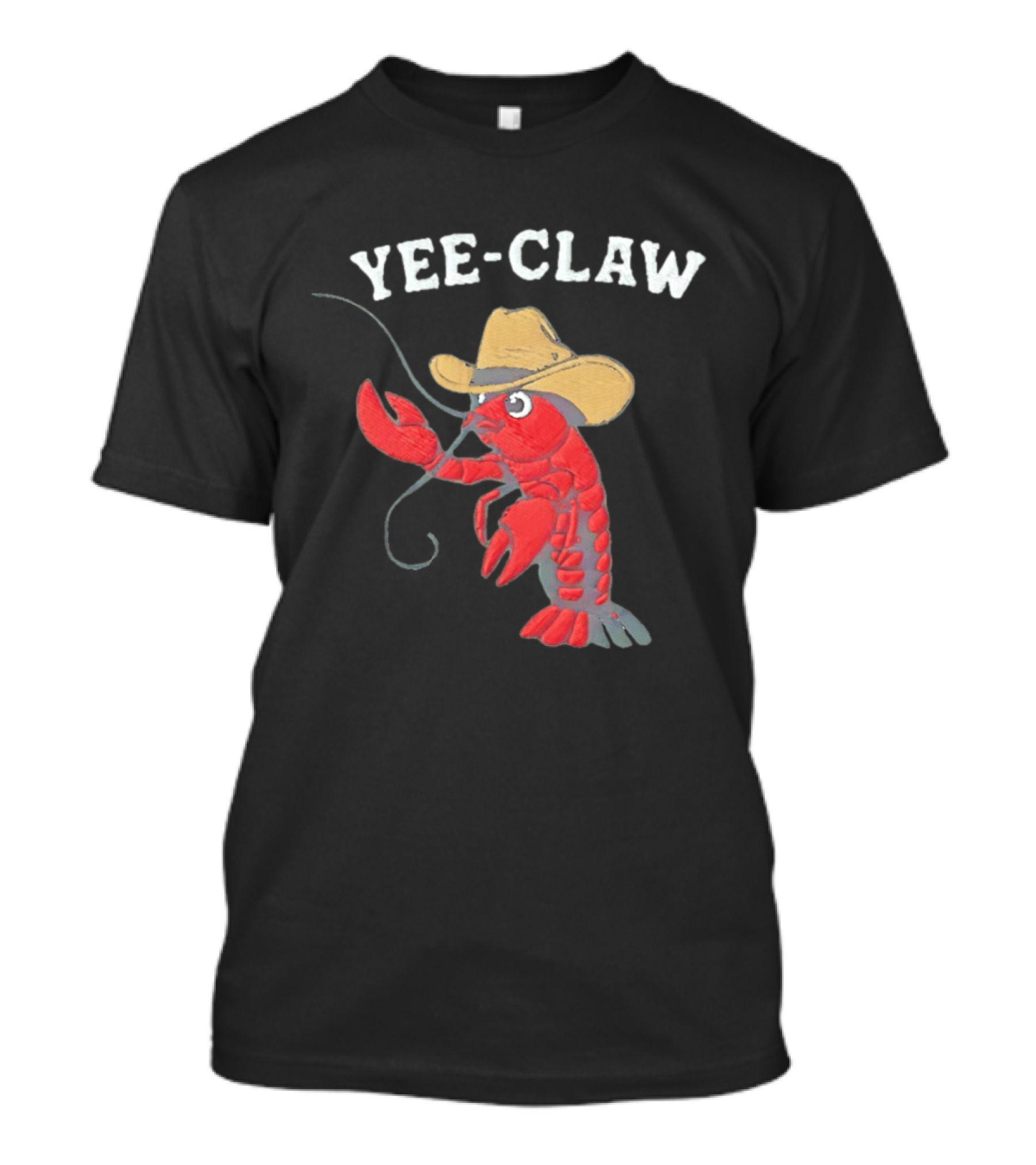 Yee Claw Cowboy Lobster Embroidered Wrangler T-Shirt
