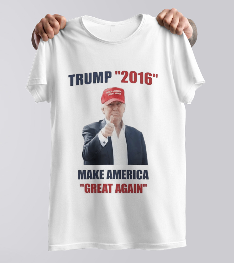 Trump 2016 Make America Great Again Hat Thumbs Up T-Shirt