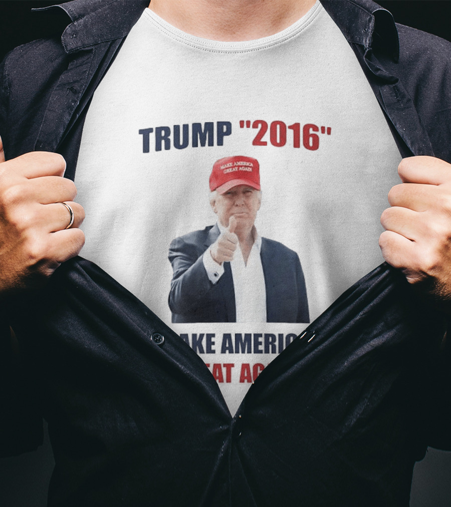 Trump 2016 Make America Great Again Hat Thumbs Up T-Shirt