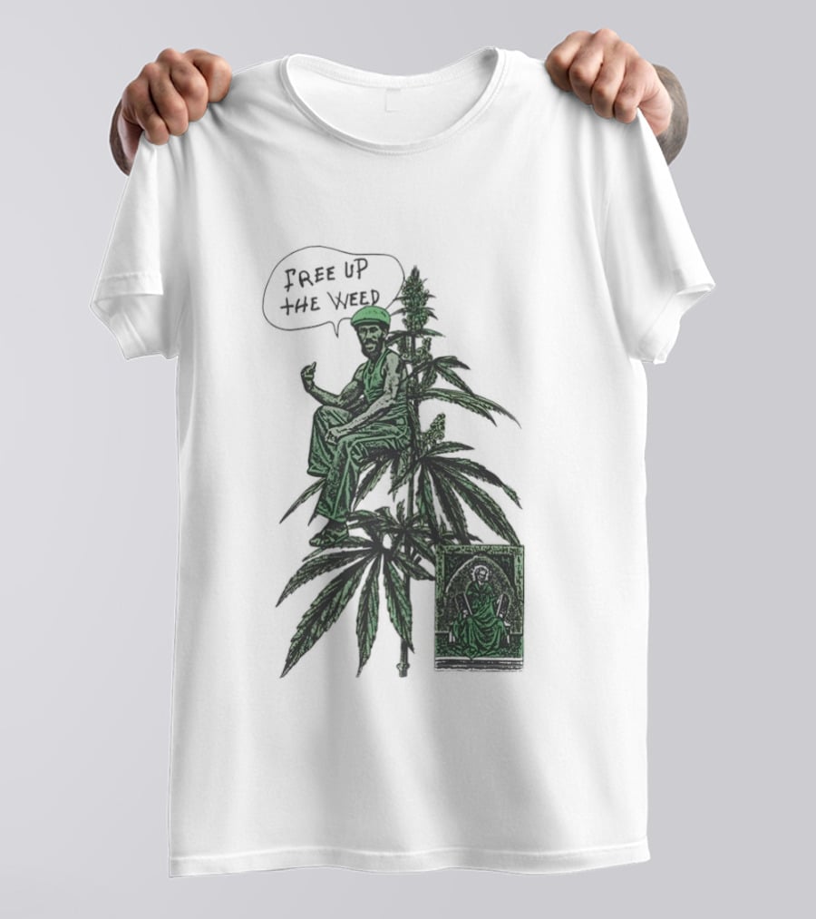 Free Up The Weed Lee Scratch Perry Cannabis T-Shirt
