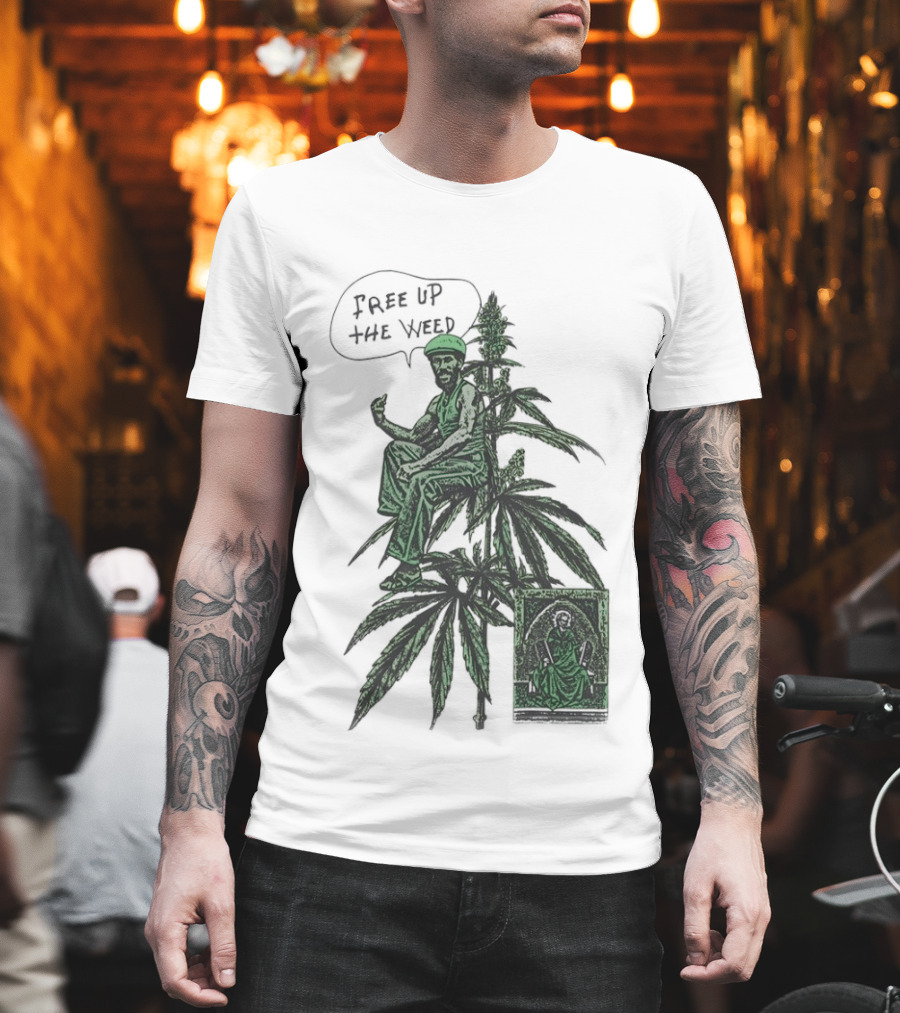 Free Up The Weed Lee Scratch Perry Cannabis T-Shirt