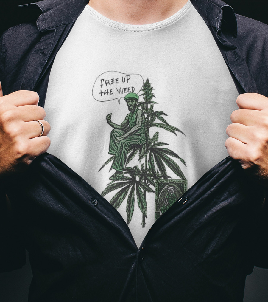 Free Up The Weed Lee Scratch Perry Cannabis T-Shirt