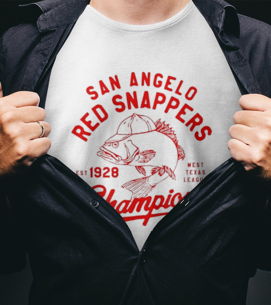 San Angelo Red Snappers Champions Est 1928 Herders Baseball Teams Defunct T-Shirt