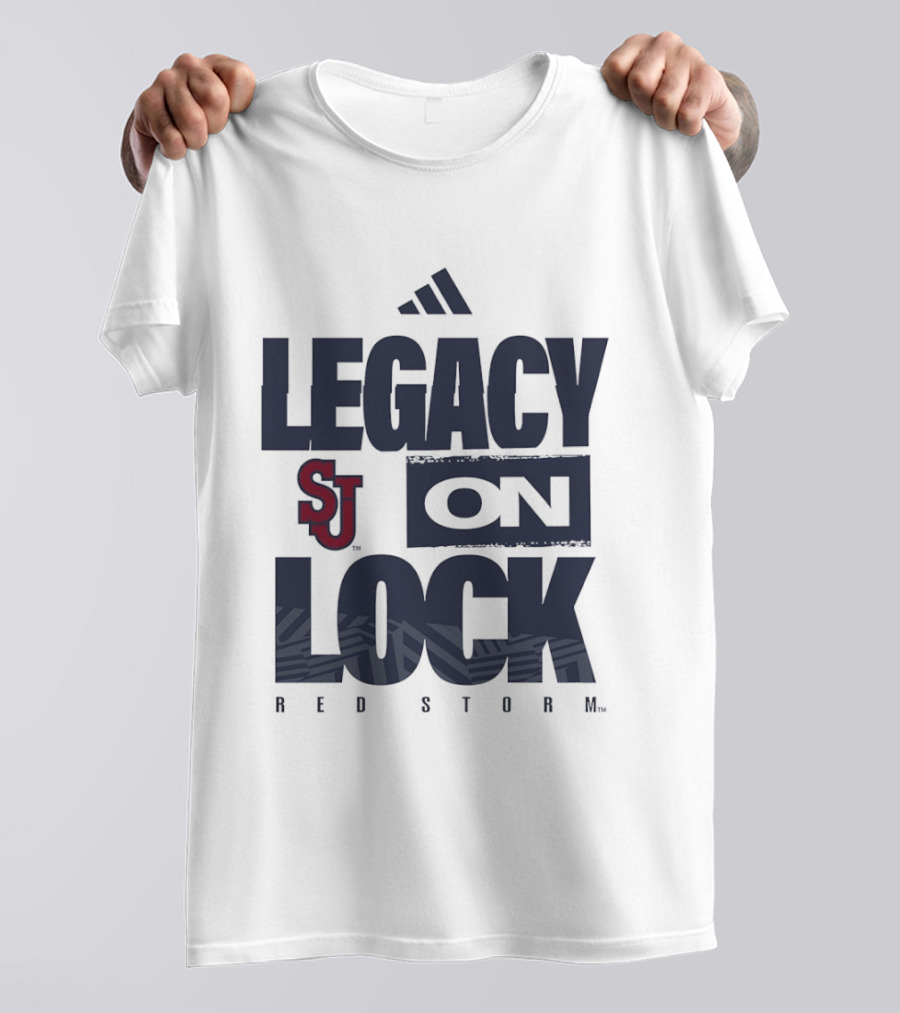 St. John's Red Storm Adidas Legacy On Lock T-Shirt