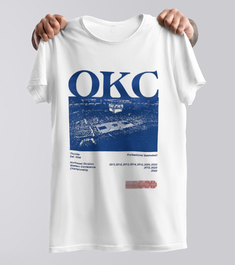 Oklahoma City Thunder Basketball Team OKC Thunder Nike NBA T-Shirt