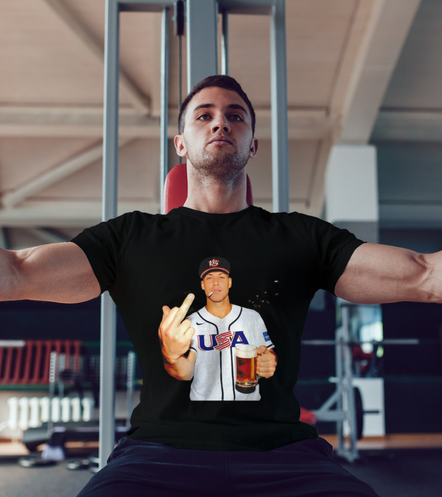USA Basketball Team After Hours Middle Finger Aaron Judge T-Shirt