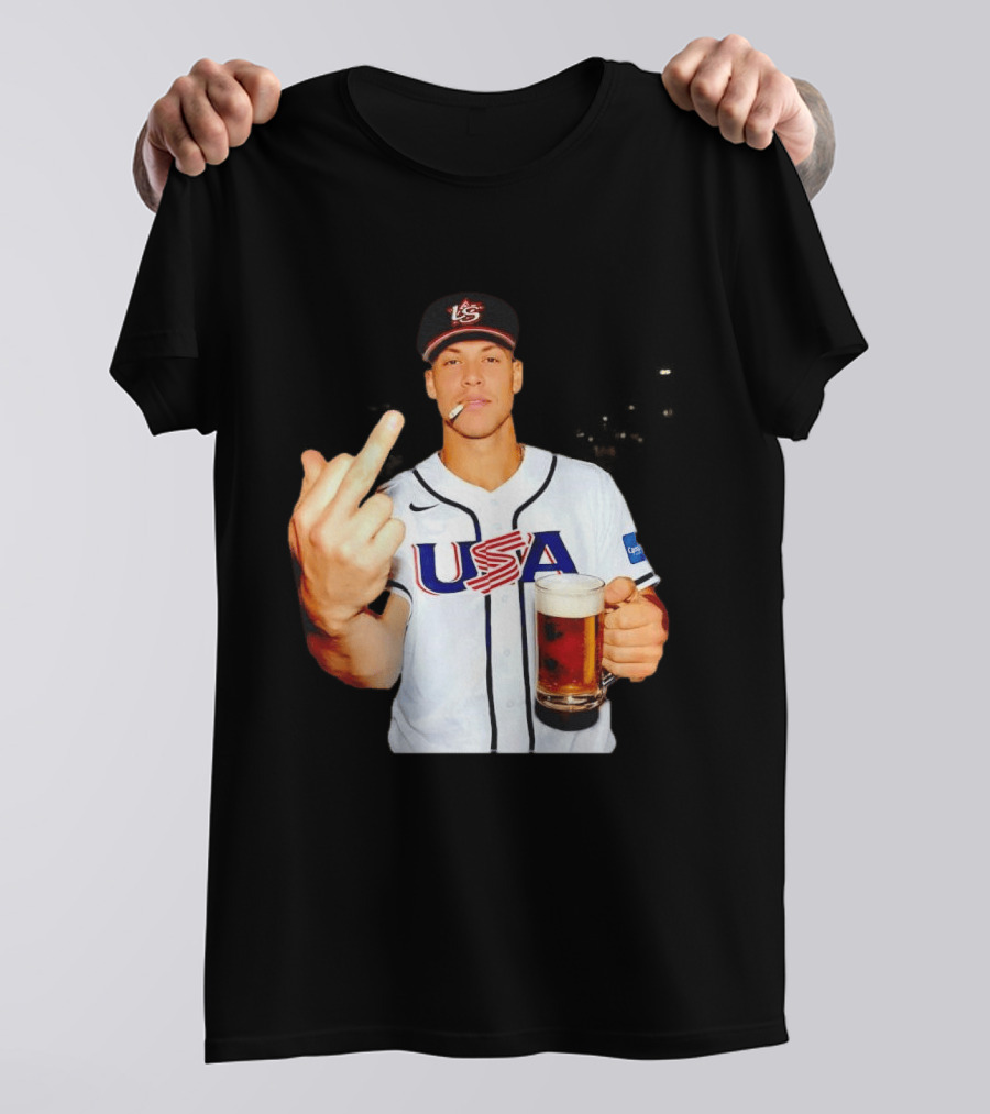USA Basketball Team After Hours Middle Finger Aaron Judge T-Shirt