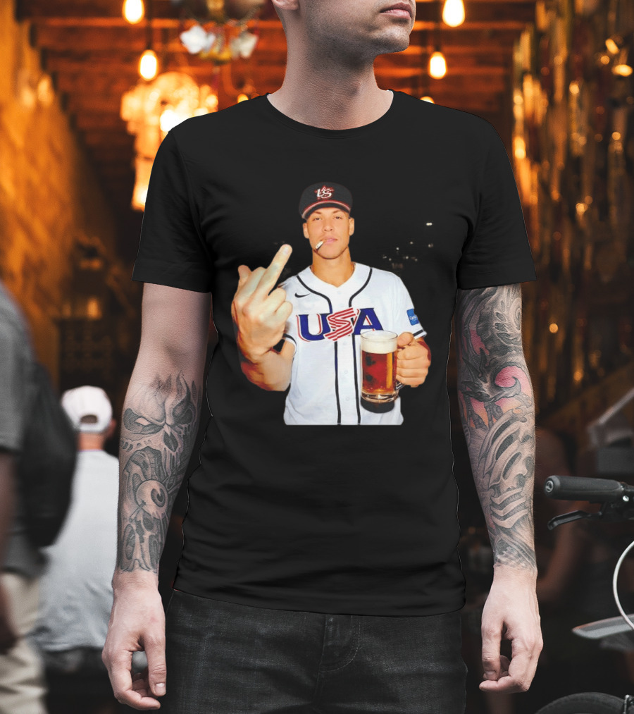 USA Basketball Team After Hours Middle Finger Aaron Judge T-Shirt