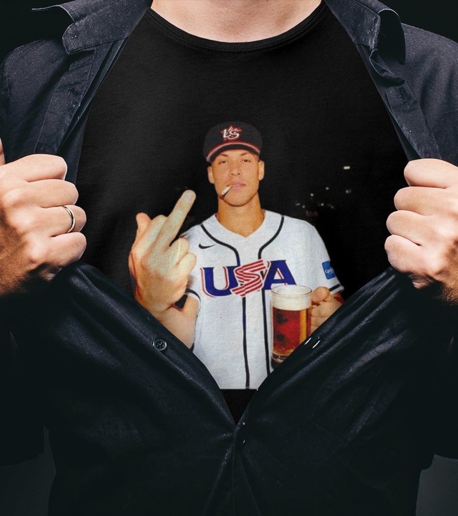 USA Basketball Team After Hours Middle Finger Aaron Judge T-Shirt