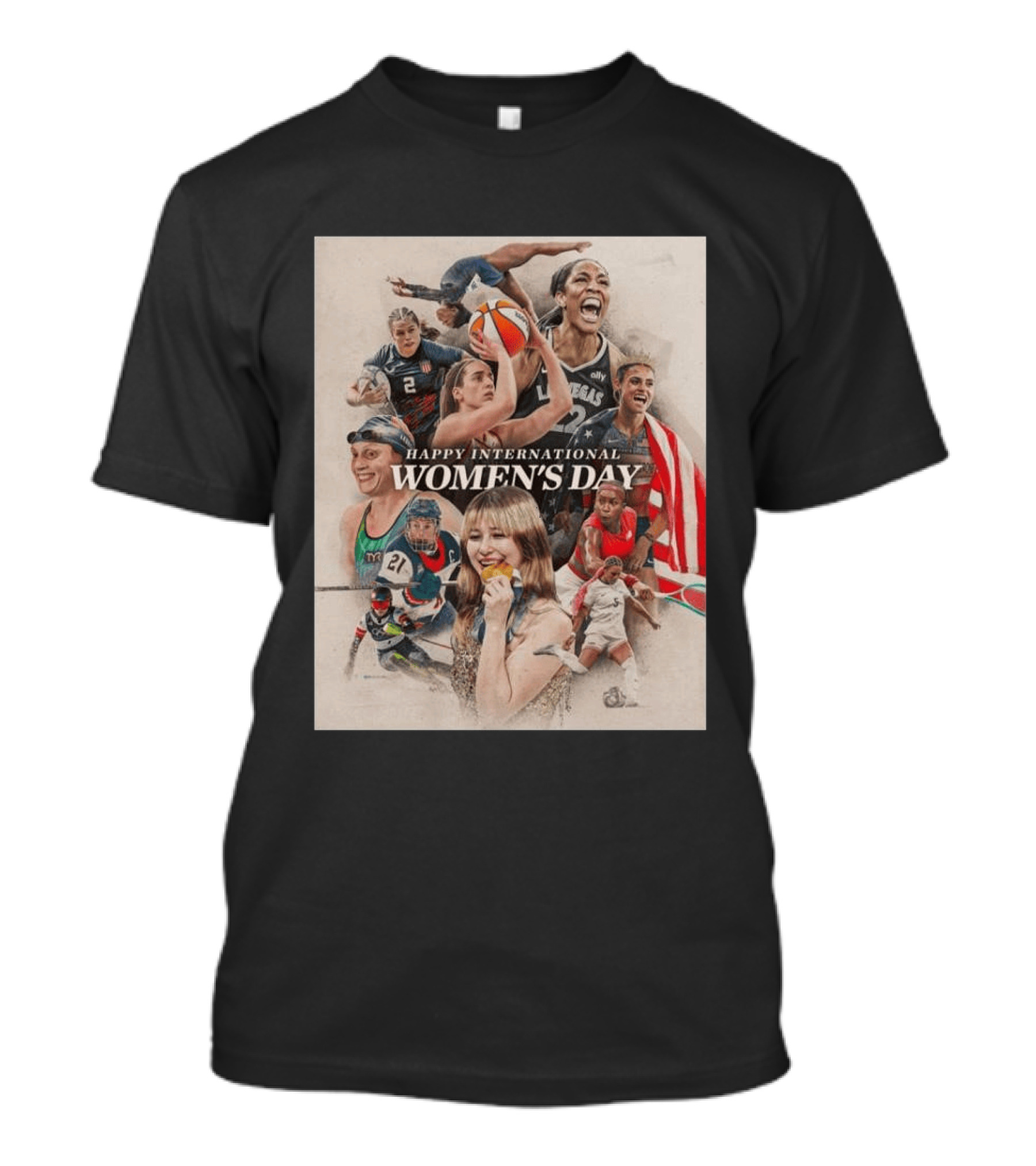 Happy International Women's Day Celebrating Athletic Excellence US Olympics 2026 T-Shirt