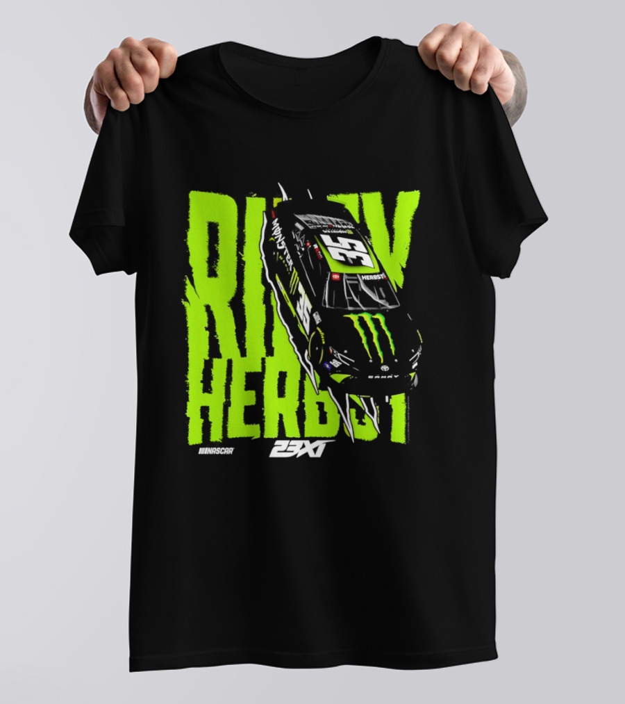 Riley Herbst No 35 Toyota Camry Monster Energy Racing 23XI NASCAR T-Shirt