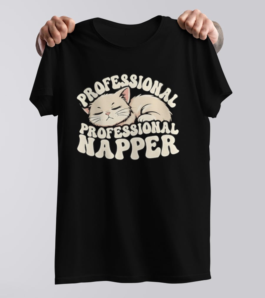 Professional Napper Cat Sleeping Cozy T-Shirt