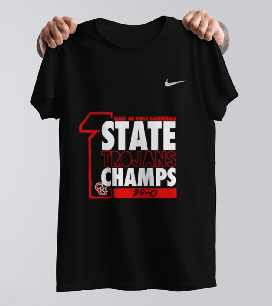 Center Grove Trojans Girls Basketball Class 4A State Champs 29 0 Nike T-Shirt