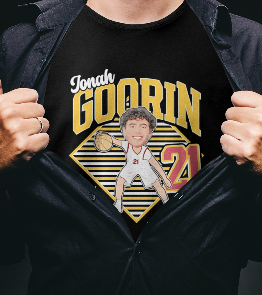 Jonah Goorin Basketball Caricature 21 USC Trojans 2026 T-Shirt
