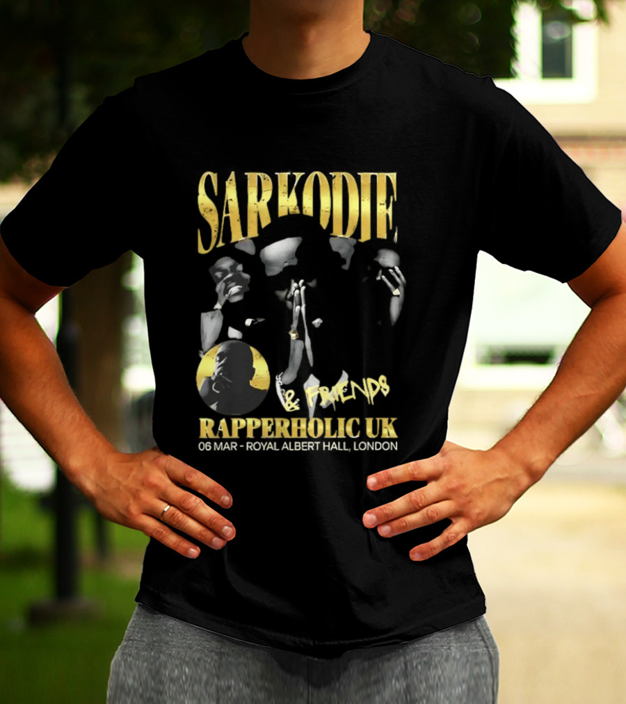 Sarkodie And Friends Rapperholic UK Made Of Black London 2015 T-Shirt