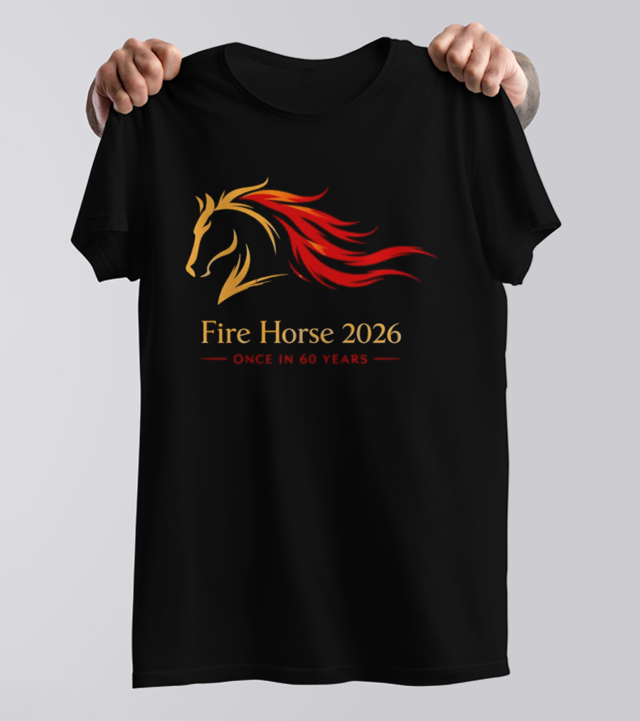Fire Horse 2026 Once In 60 Years Chinese New Year T-Shirt