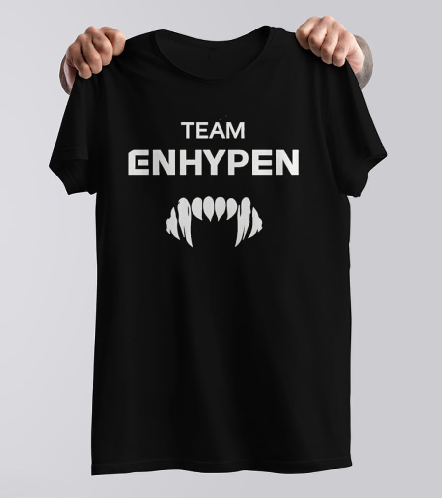 Team ENHYPEN Vampire Fangs K Pop Fashion Trend T-Shirt
