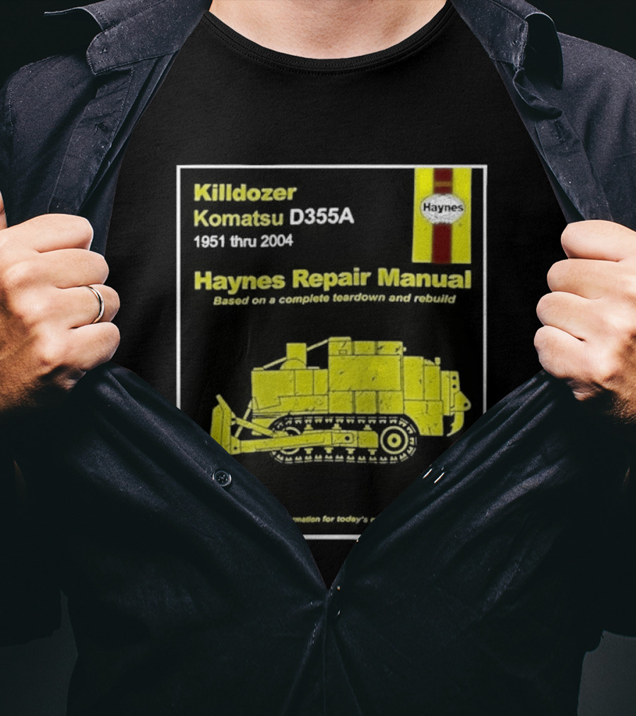 Killdozer Komatsu D355A Haynes Manual 2004 Colorado Rampage Event T-Shirt