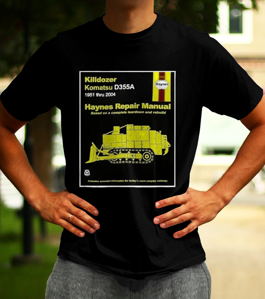 Killdozer Komatsu D355A Haynes Manual 2004 Colorado Rampage Event T-Shirt