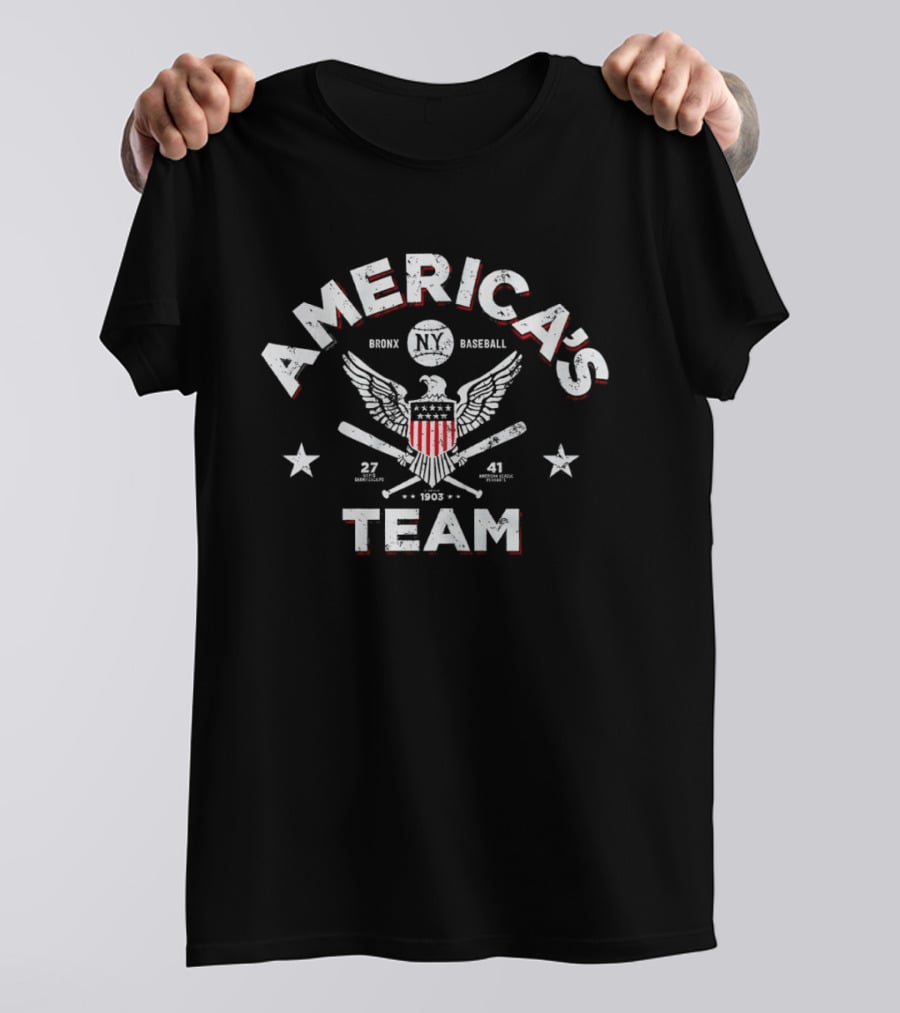 America's Team Eagle Baseball 1941 Yankees T-Shirt