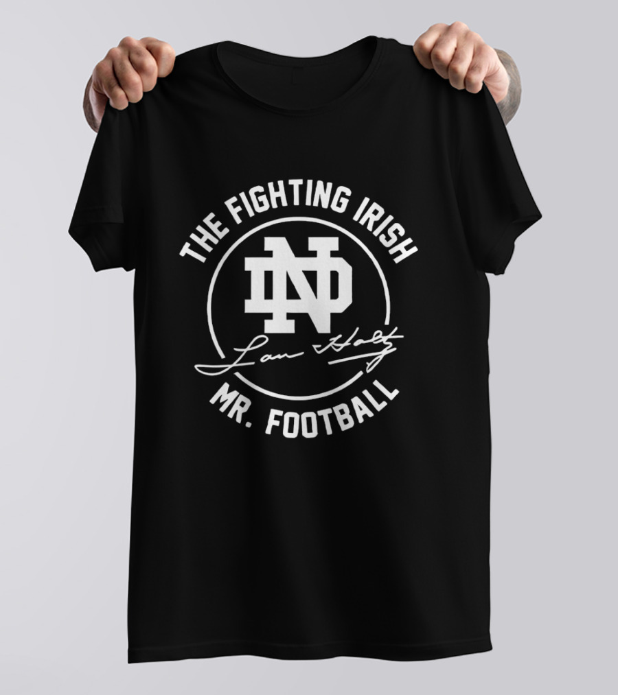 Notre Dame Fighting Irish Lou Holtz ND Mr Football T-Shirt