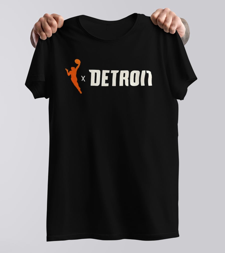 WNBA X Detroit Collaboration Featuring Iconic Basketball T-Shirt