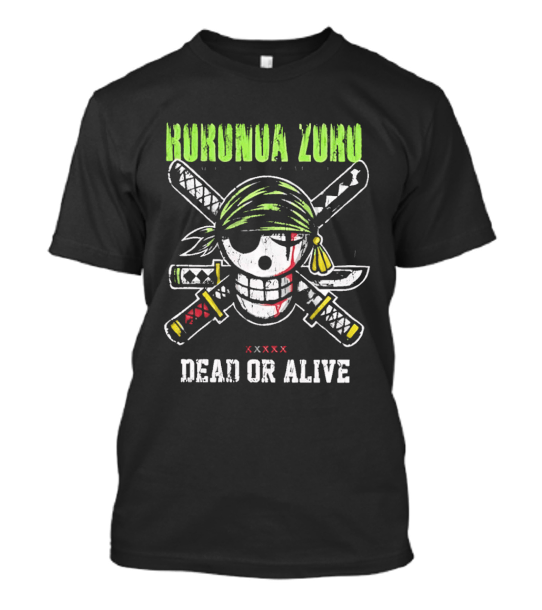 Roronoa Zoro Skull Three Swords Dead Or Alive T-Shirt