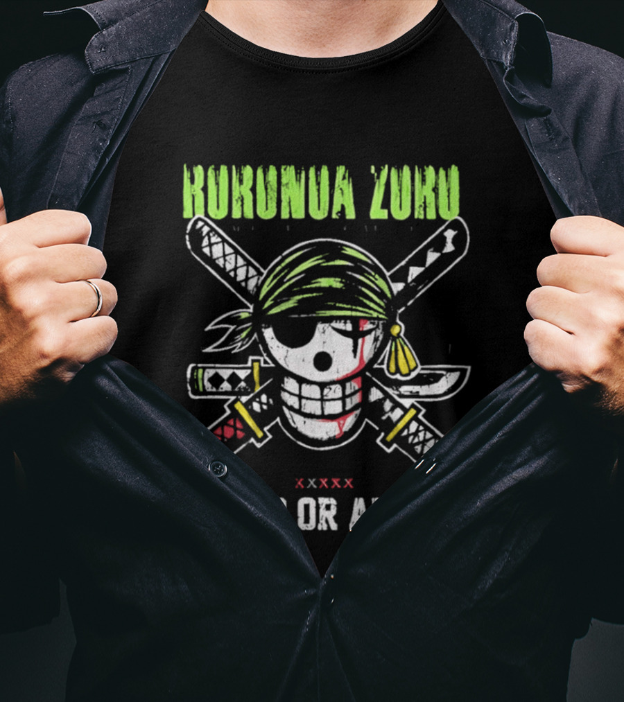 Roronoa Zoro Skull Three Swords Dead Or Alive T-Shirt
