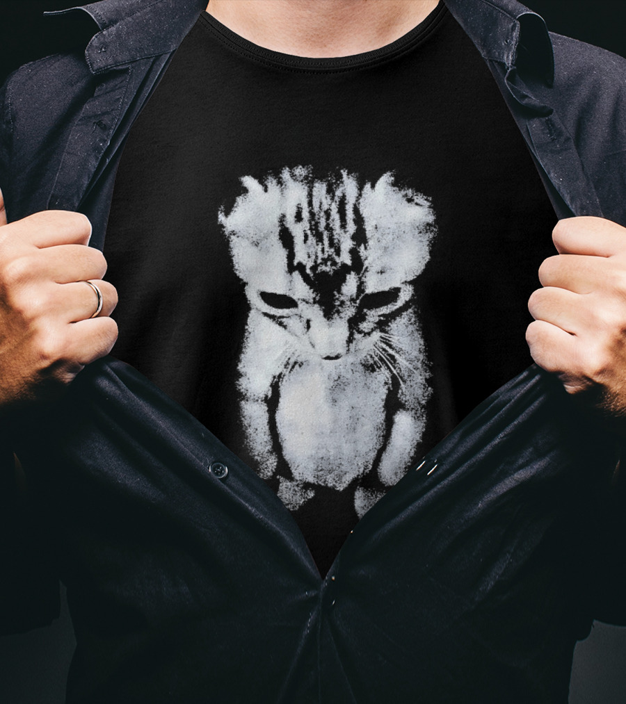 Sad Little Cat Cute Emotional Kitten T-Shirt