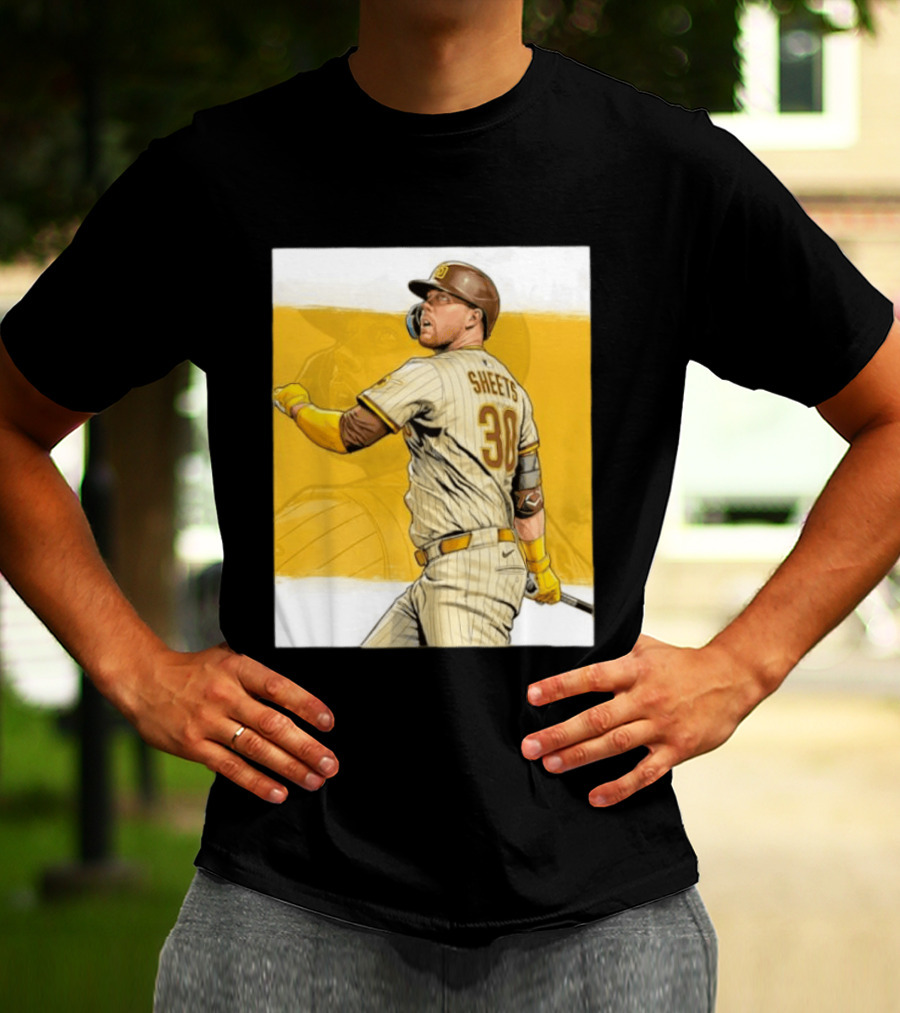 San Diego Padres Sheets 30 Baseball Player Action T-Shirt