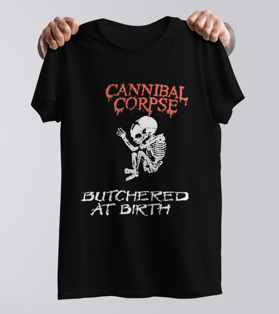Cannibal Corpse Butchered At Birth Skeleton T-Shirt