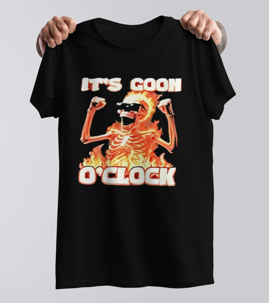 It's Goon O' Flaming Skeleton Fist Pump T-Shirt