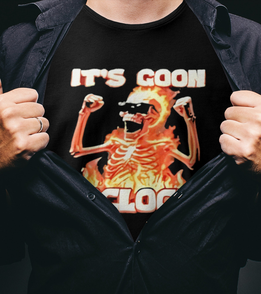 It's Goon O' Flaming Skeleton Fist Pump T-Shirt