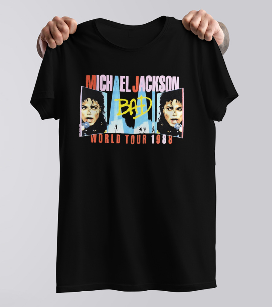 Michael Jackson Bad World Tour 1988 T-Shirt